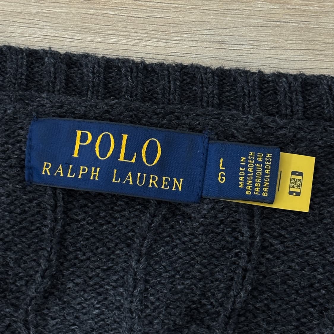 폴로 꽈배기 패턴 코튼니트 상품이미지3