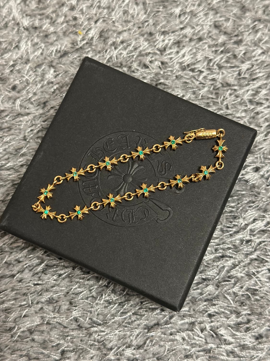 [12링크]크롬하츠 22k 타이니 플러스 에메랄드 팔찌 상품이미지1