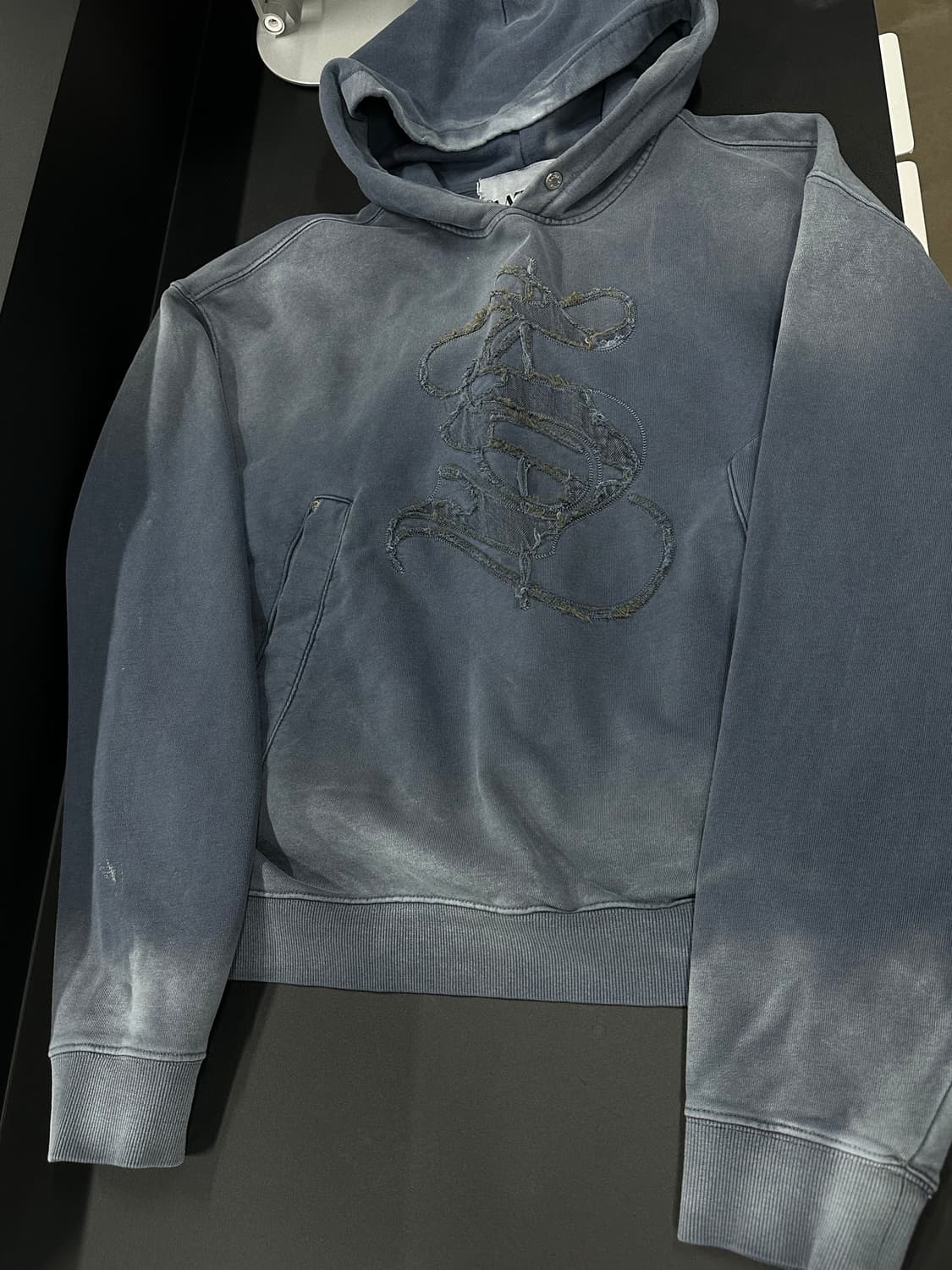  세터 캐주얼 헤리티지 아플리케 다잉 워시드 후드 상품이미지3