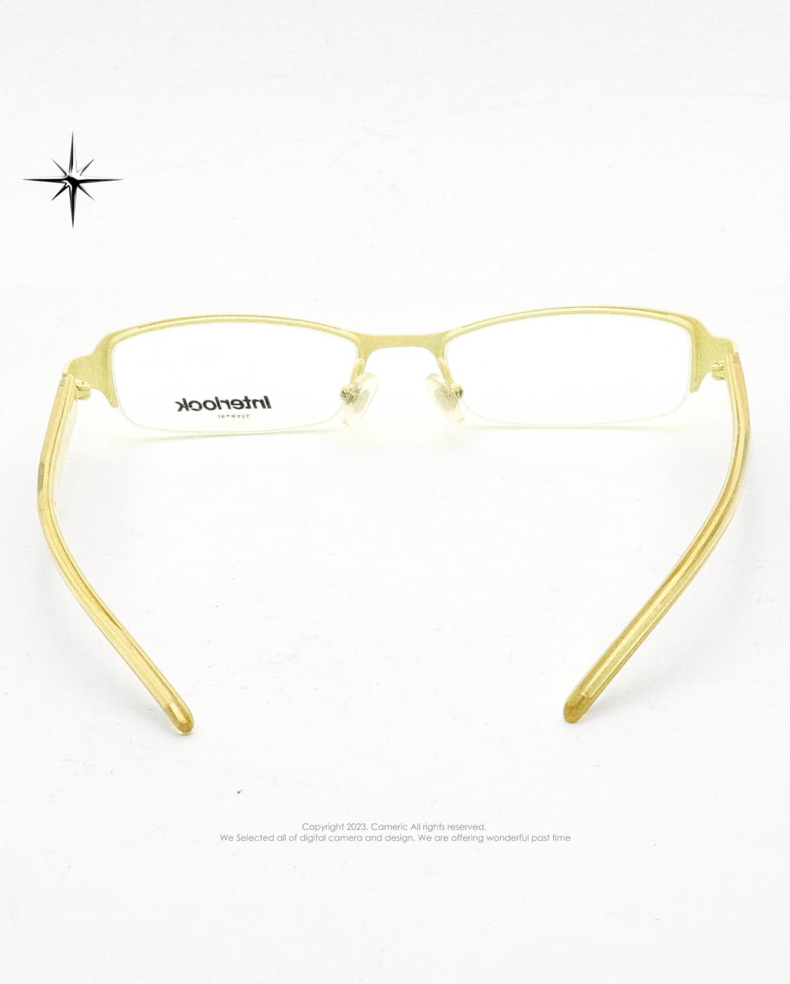 (Made in Hong Kong)Interlook 💛반무테 빈티지안경 상품이미지7