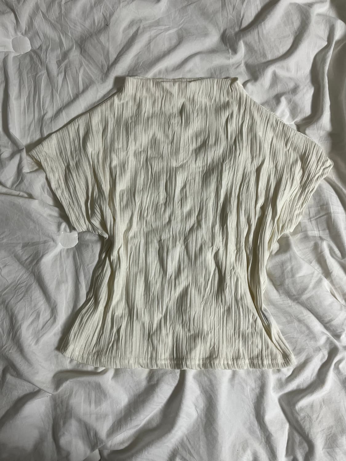 흰색 반팔 목티  상품이미지1