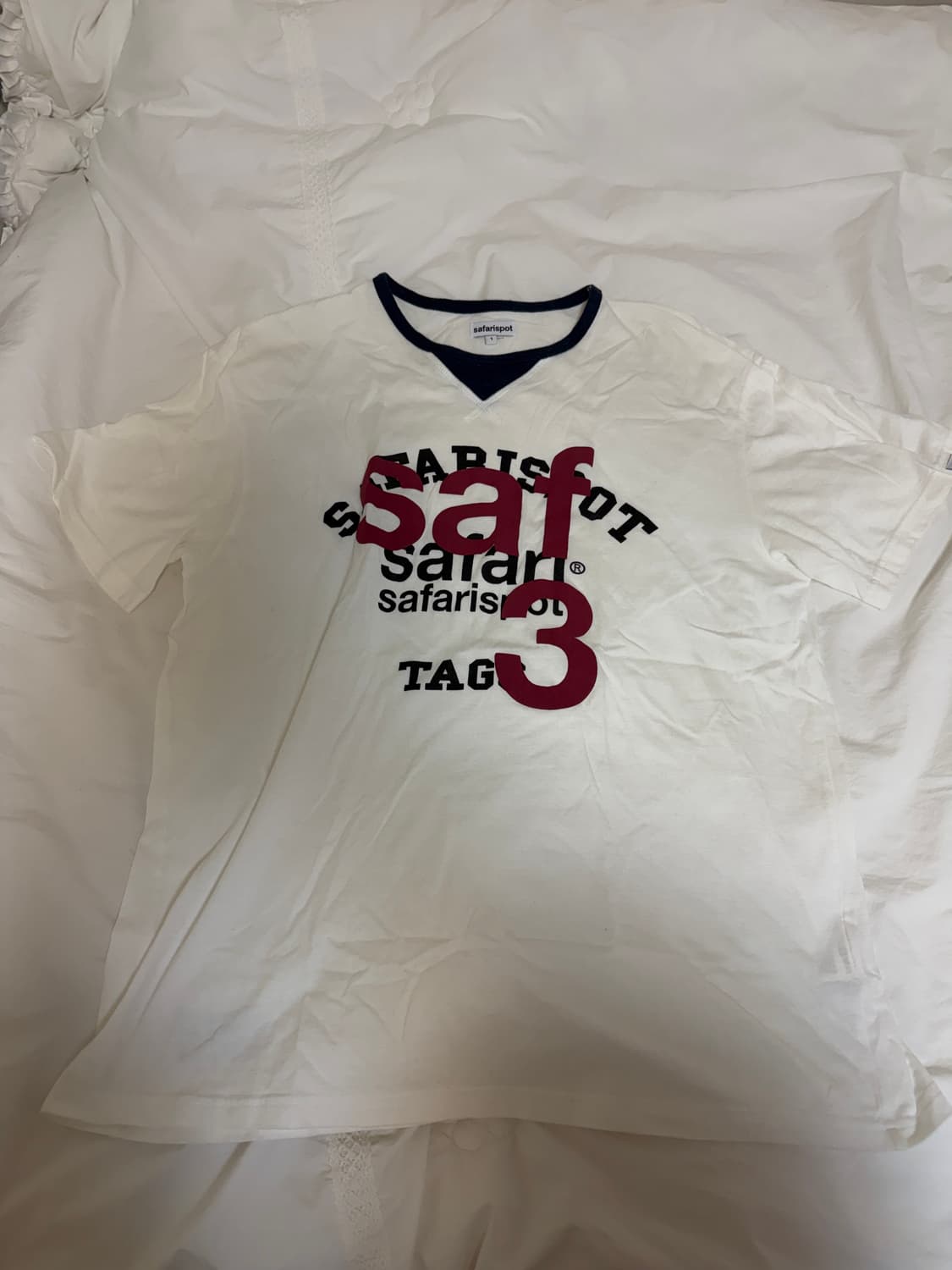 사파리스팟 루 베이스 스쿨 클럽 티 화이트 상품이미지2