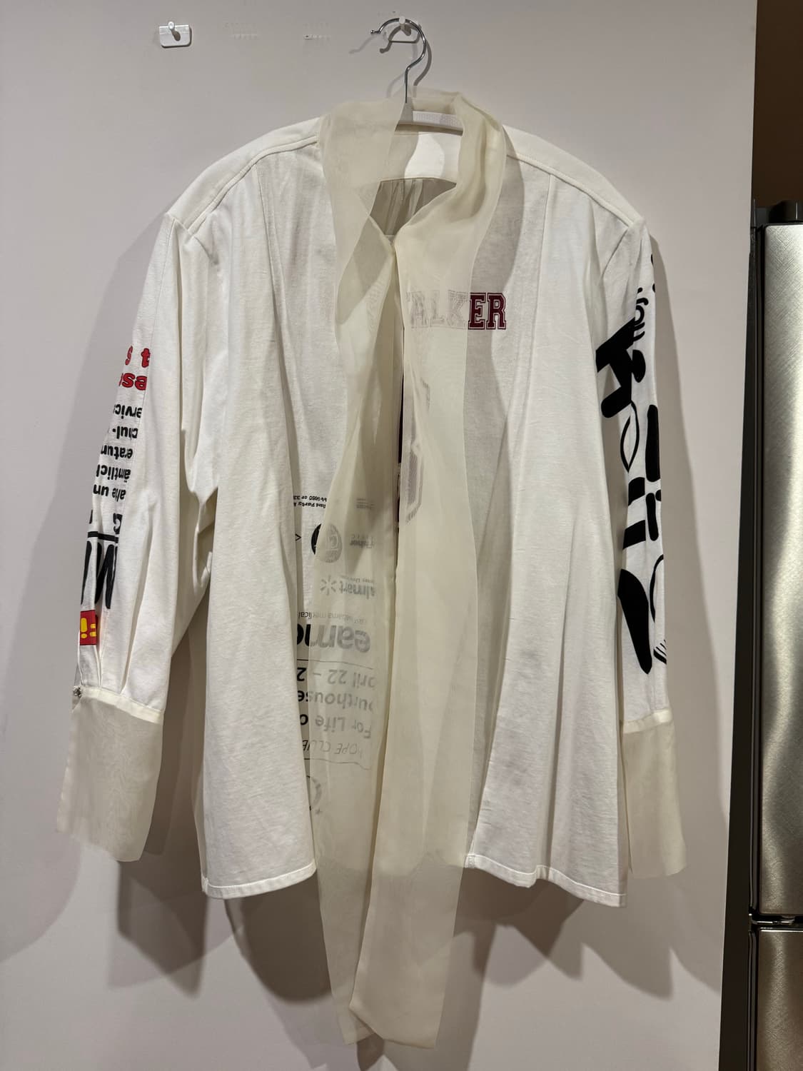 SERU 세루 시스루 스카프 티셔츠 상품이미지1