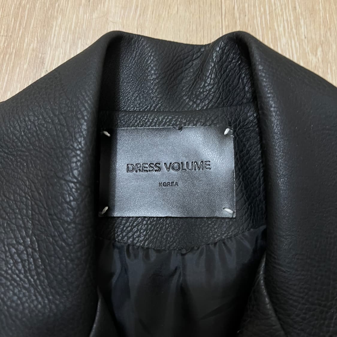 드레스볼륨 남성 더블 라이더 가죽자켓 L/100  상품이미지4