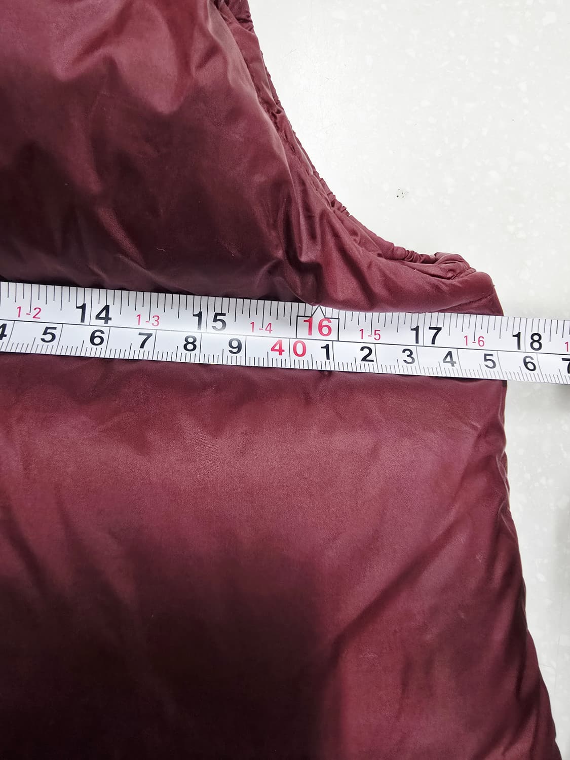 마시모두띠키즈  후드 다운패딩 조끼 버건디 상품이미지6