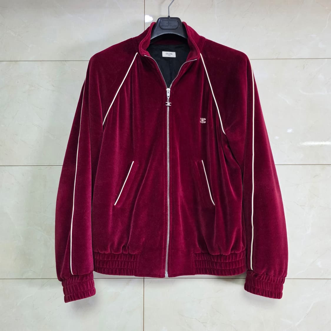{클로젯}[L][신형]셀린느 트리옹프 벨벳 저지 트랙수트 자켓 상품이미지1