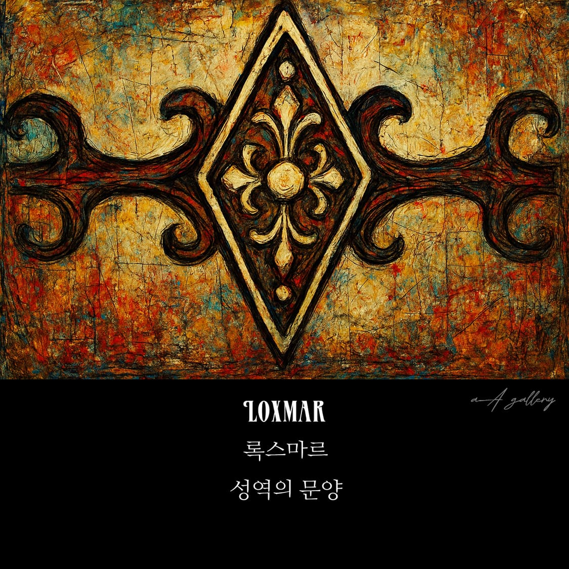 Loxmar 백동 남자 엔틱 빈티지 명품 다이아 꽃 십자가 반지 상품이미지8