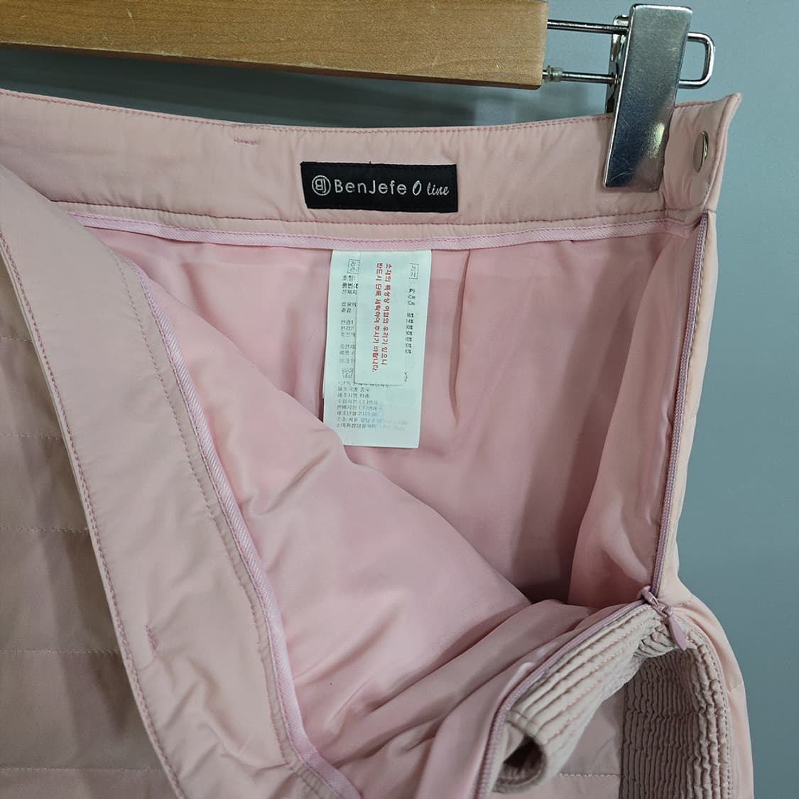 벤제페(BenJefe) 패딩 골프 스커트 핑크 70 상품이미지4