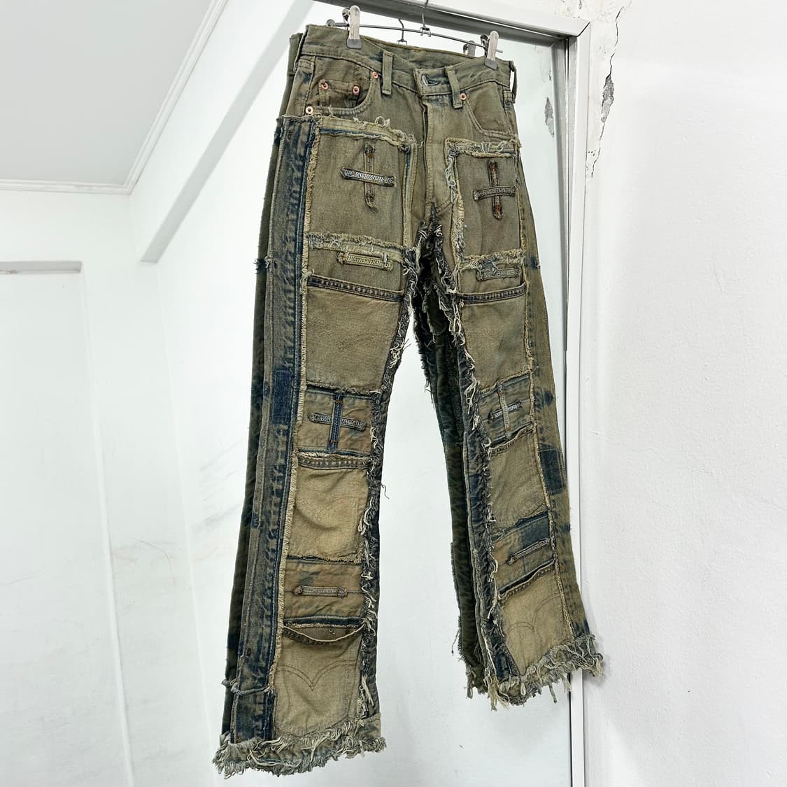 리바이스 501 커스텀 패치워크 데님 팬츠 상품이미지1