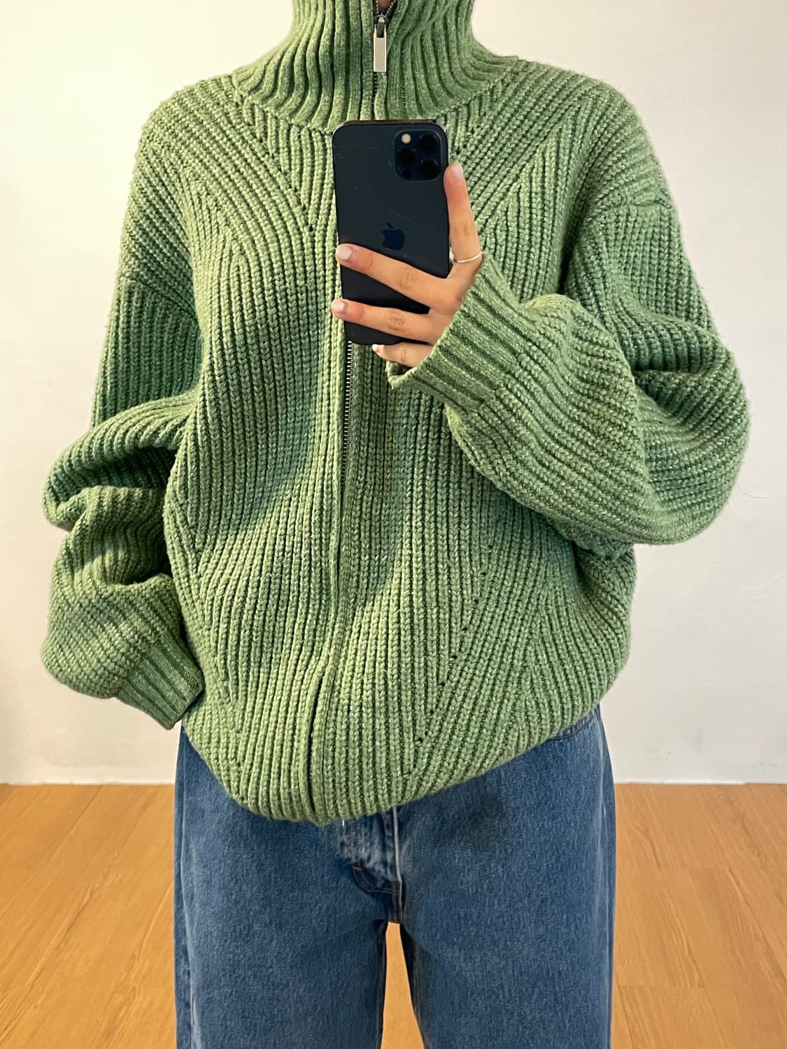 르마드 니트 집업  상품이미지10