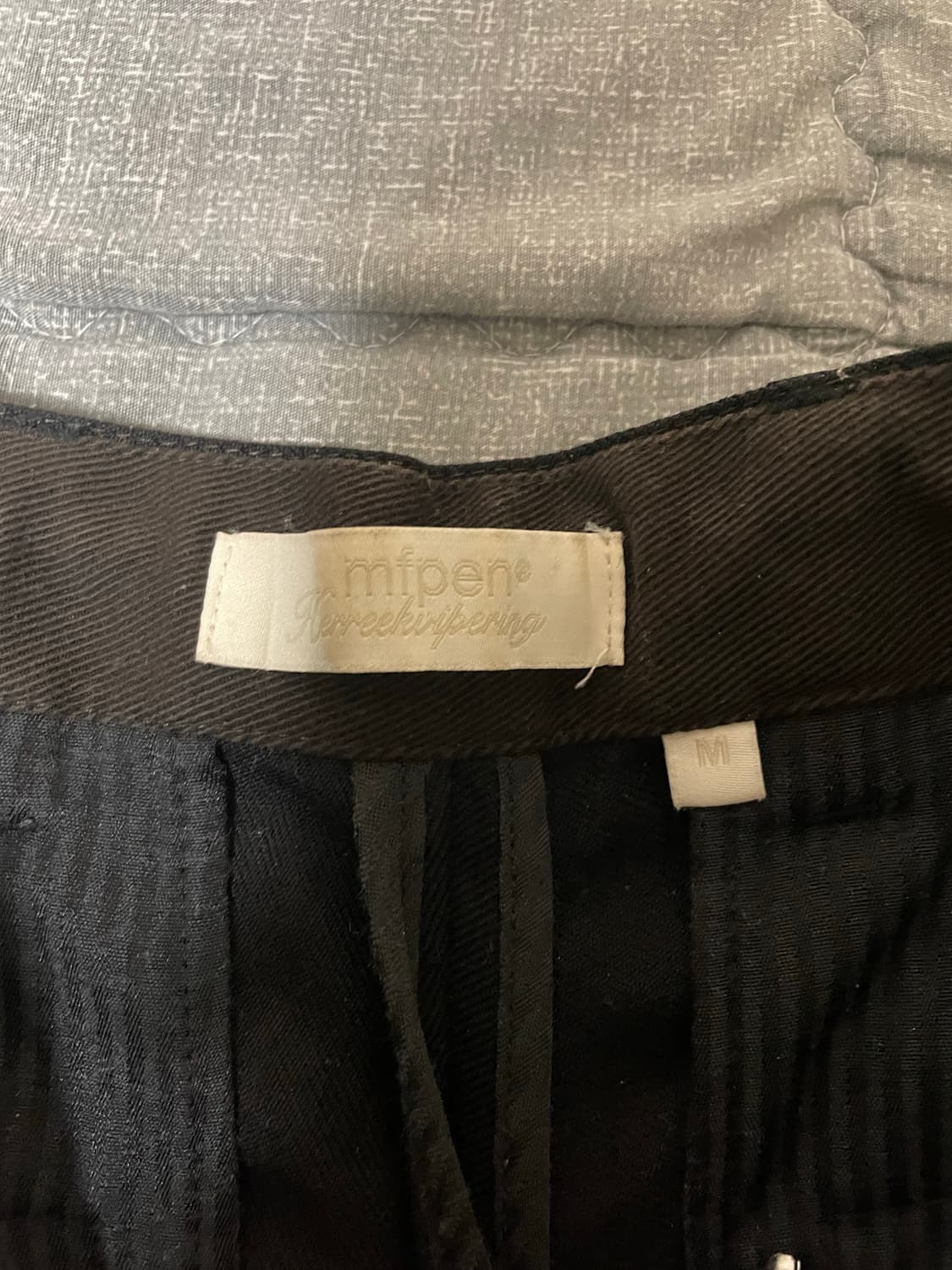 Mfpen Classic Trousers Black Woll twill 상품이미지5