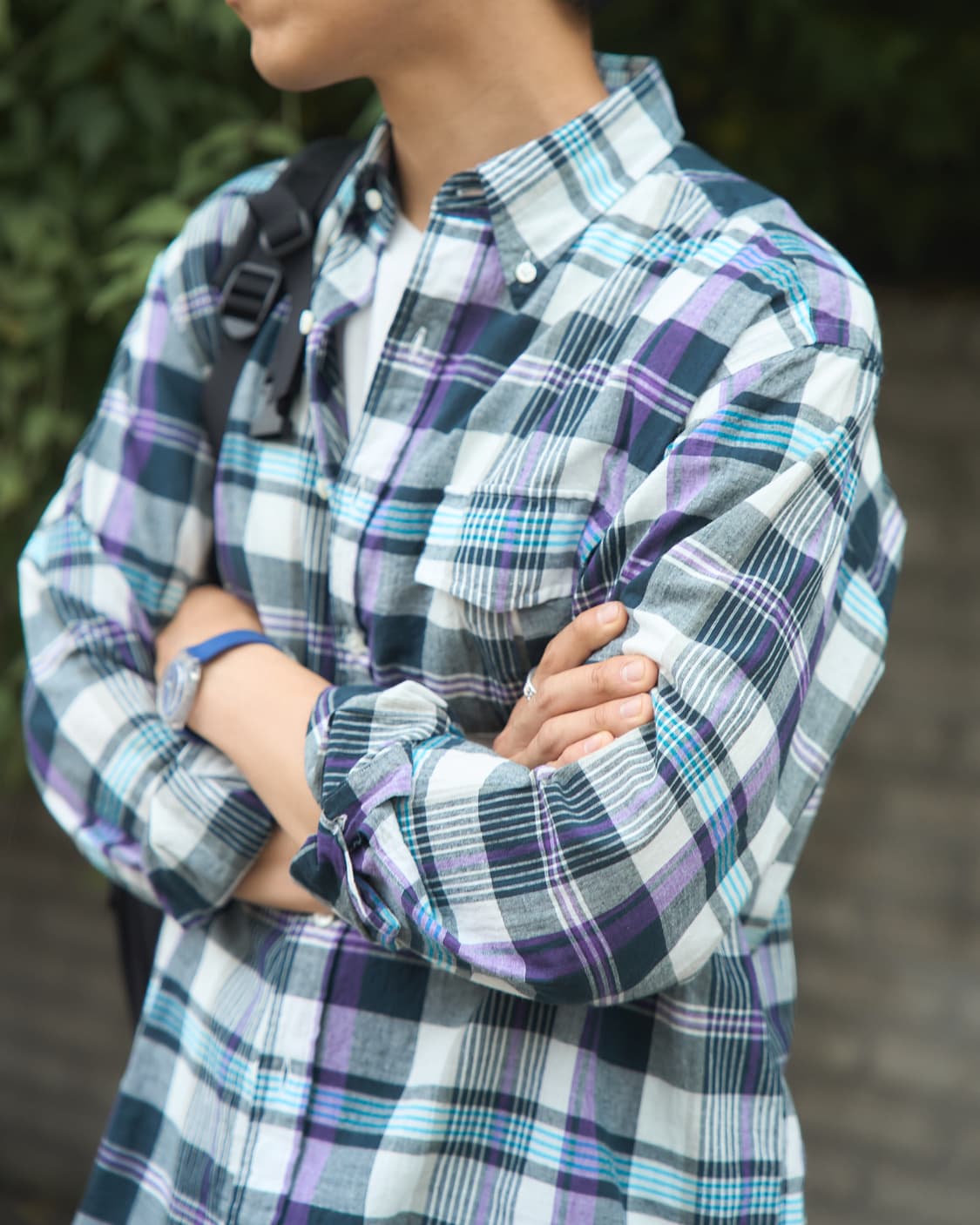 랜덤워크 라이브러리 마드라스 셔츠 라지사이즈 상품이미지1