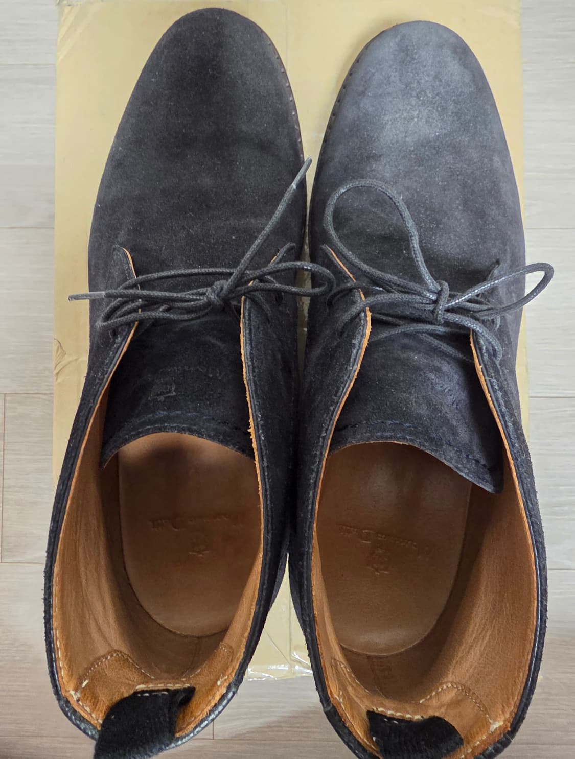 마시모뚜띠 남성 Black 스플릿 스웨이드 사파리 부츠 EU43(275) 상품이미지3