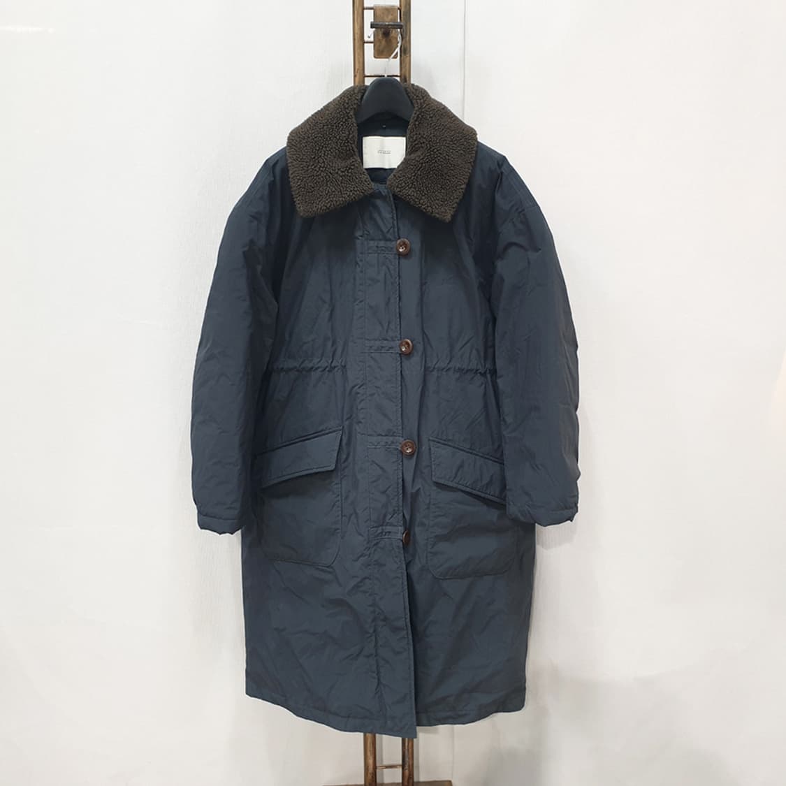 라퍼지 포 우먼 덕다운 셔링 카라 롱 패딩 자켓 M 상품이미지1