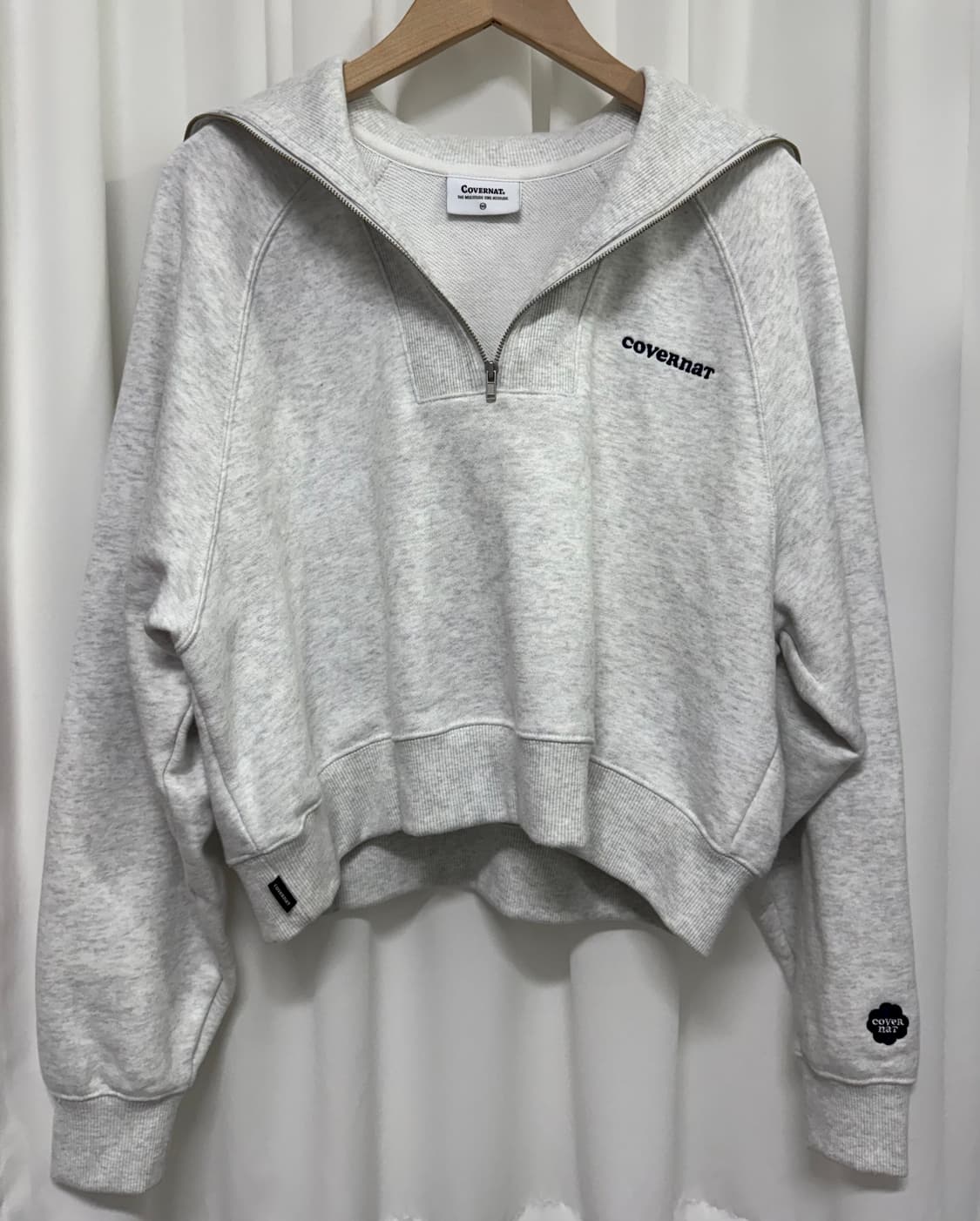 커버낫 하프집업 맨투맨 상품이미지2