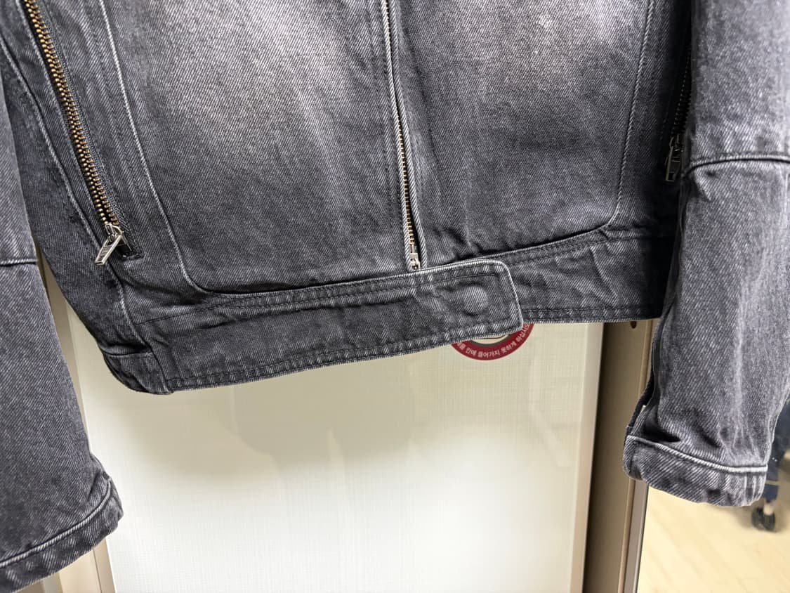 ETCE 블랙 데님 바이커 자켓 100사이즈감 신품 수준 상품이미지4