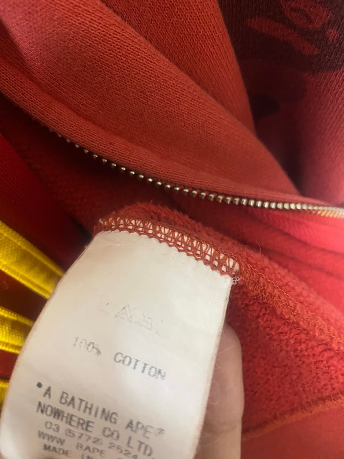 초급처)))베이프 반적계 후드집업 L사이즈 상품이미지5