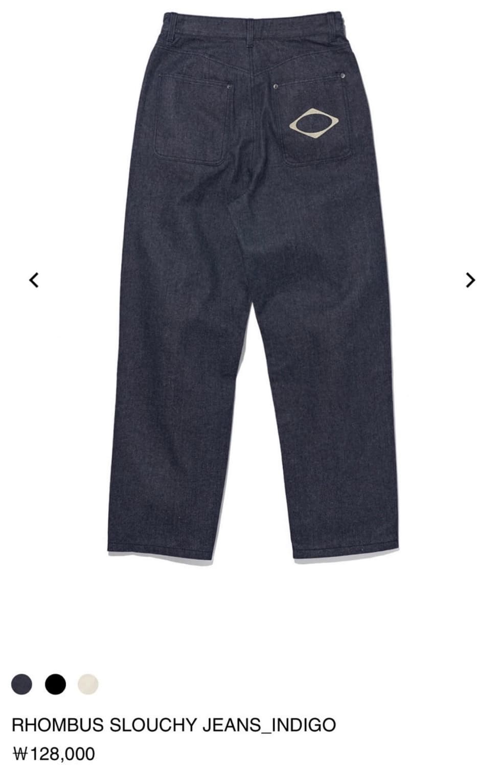 미스치프 바지 RHOMBUS SLOUCHY JEANS 상품이미지1