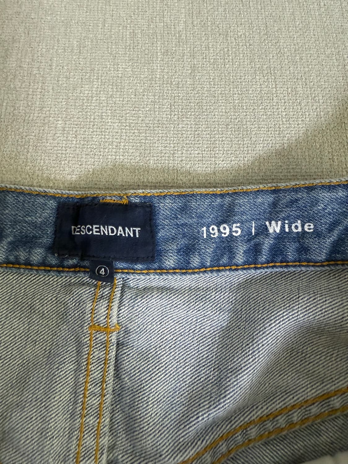 디센던트 26ss 1995 데님 팬츠 4사이즈 연청 상품이미지6