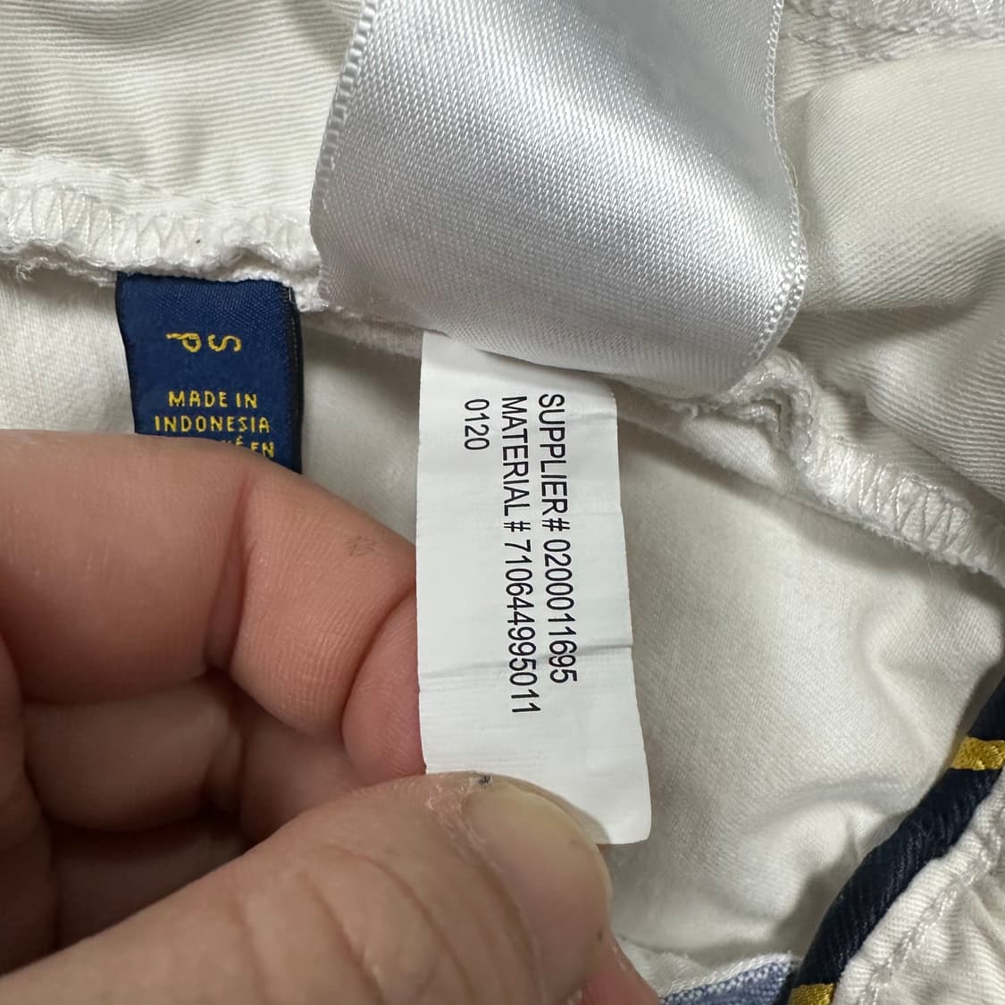 ✨ (바배) 폴로 랄프로렌 클래식핏 화이트 밴딩 반바지  상품이미지5