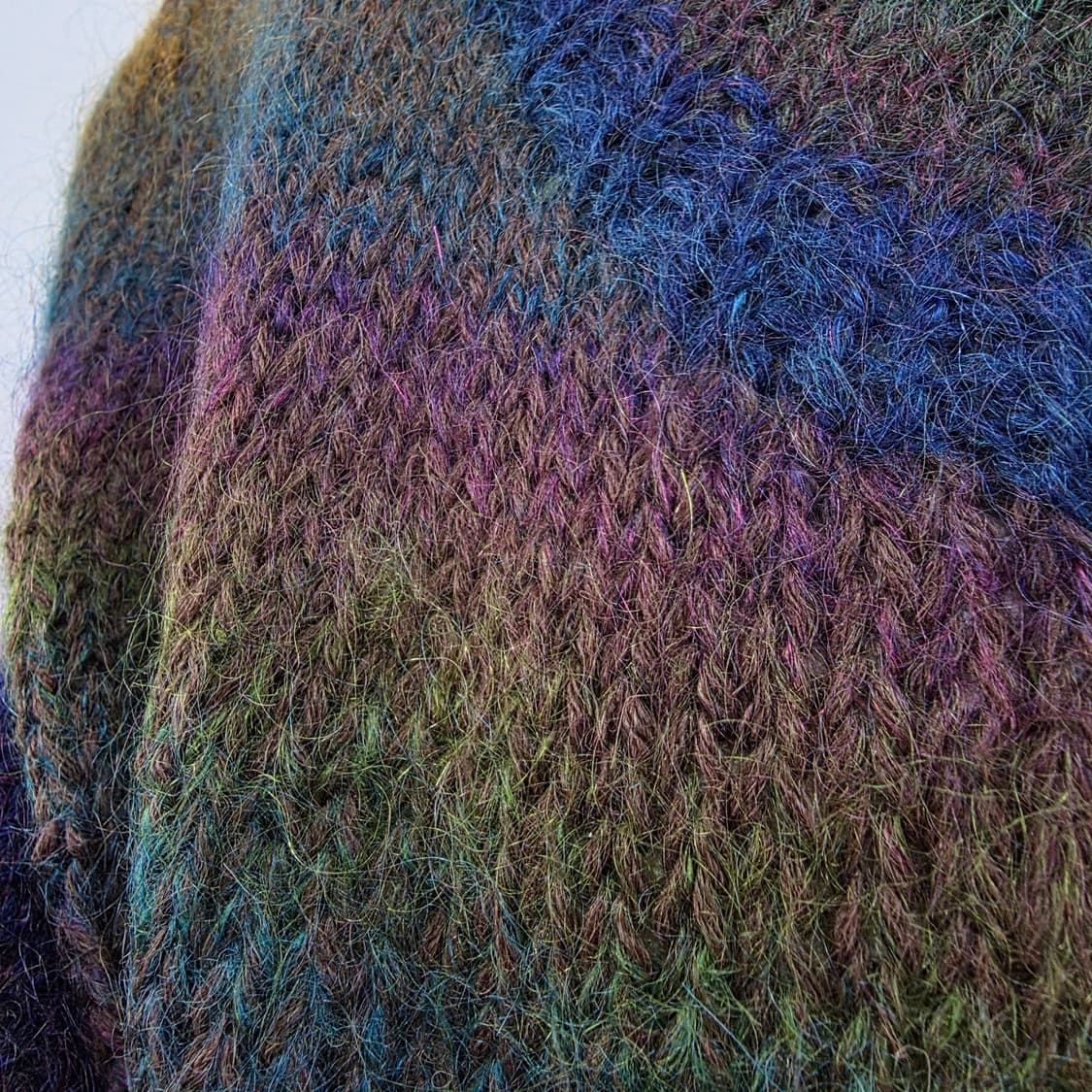 모헤어 그라데이션 레이어드 빅사이즈 5부 니트 상품이미지7