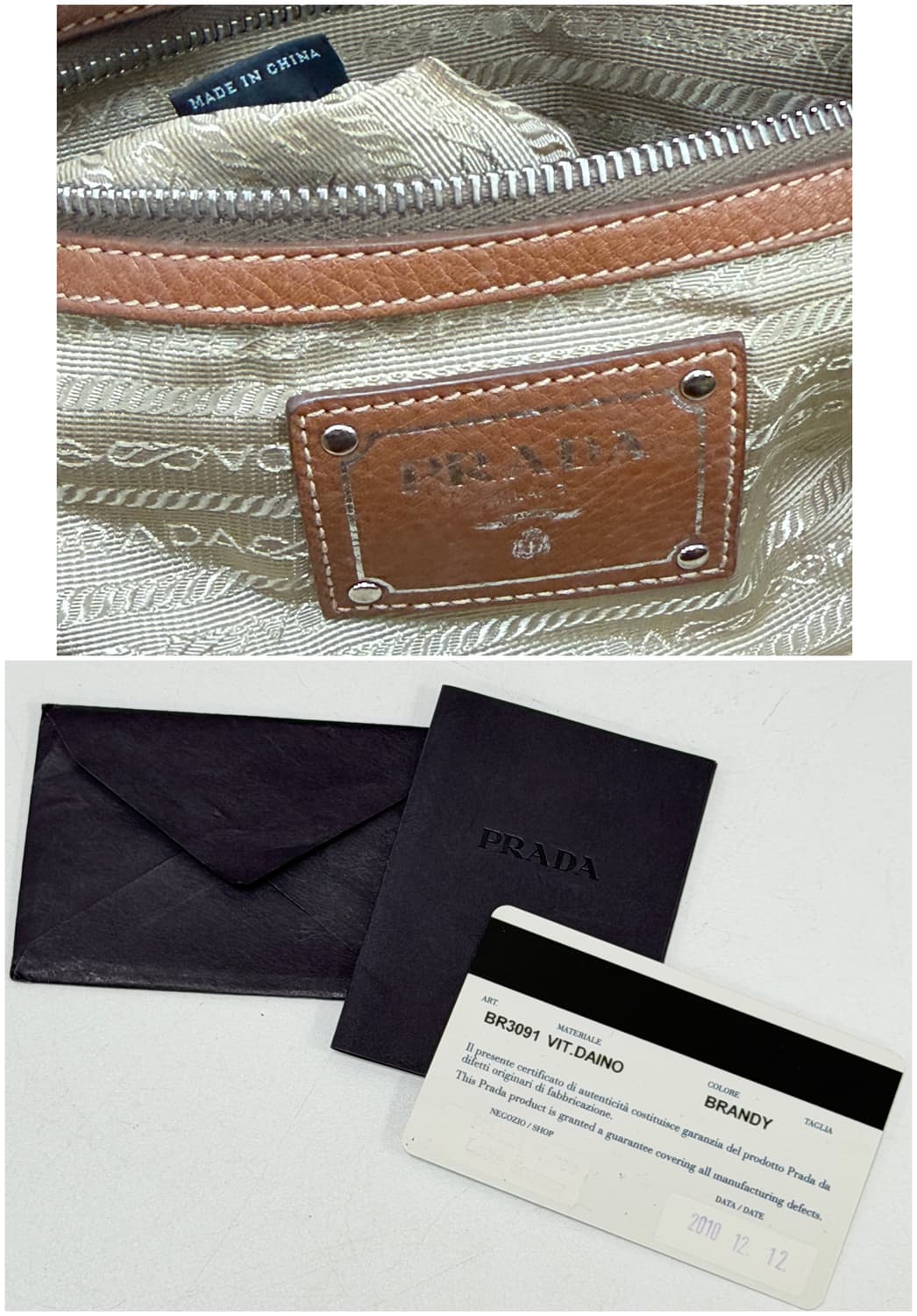 프라다 비텔로 다이노 로고 토트백 BR3091 상품이미지9