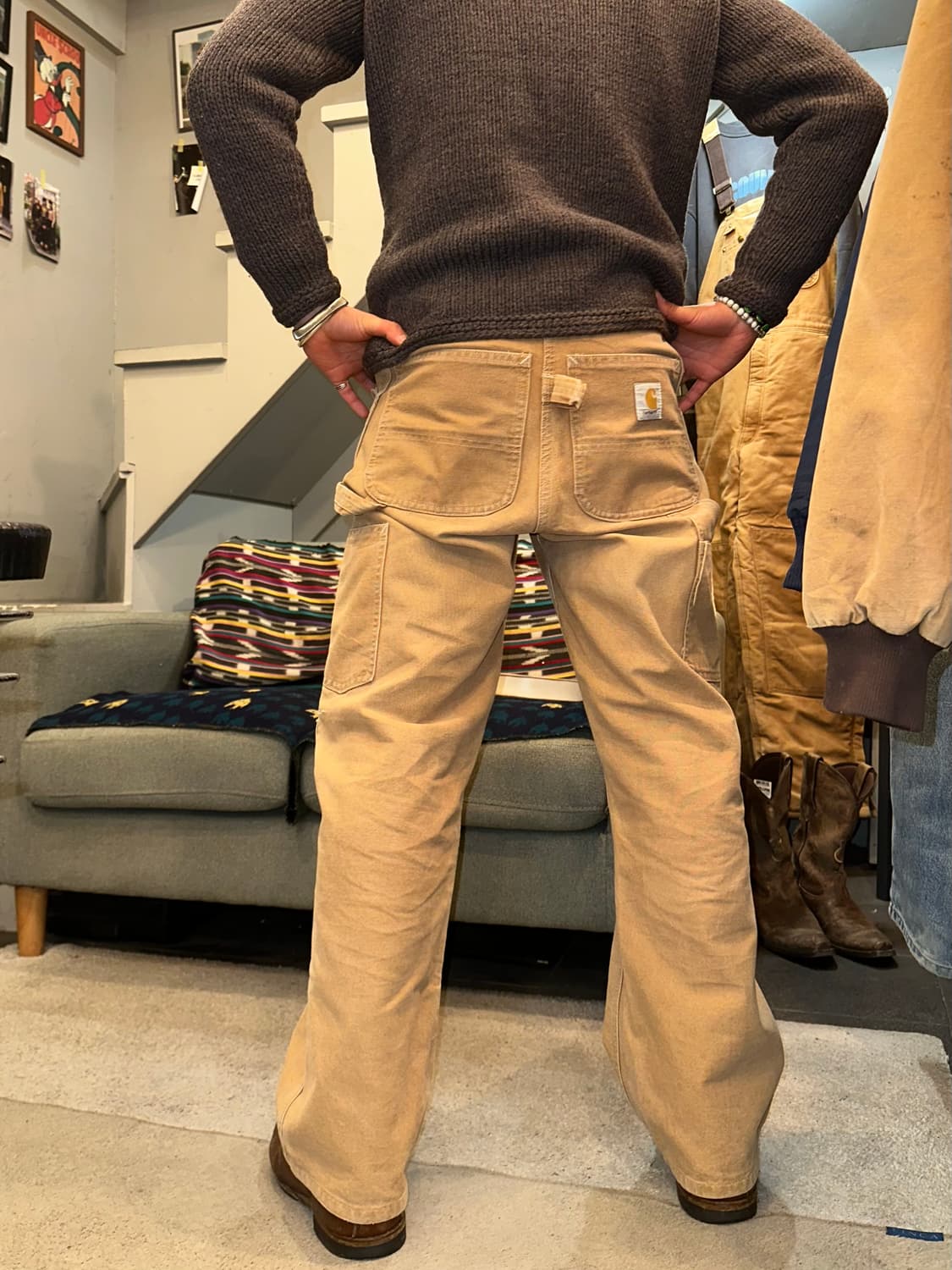 80-90’s Carhartt canvas carpenter pants 상품이미지2