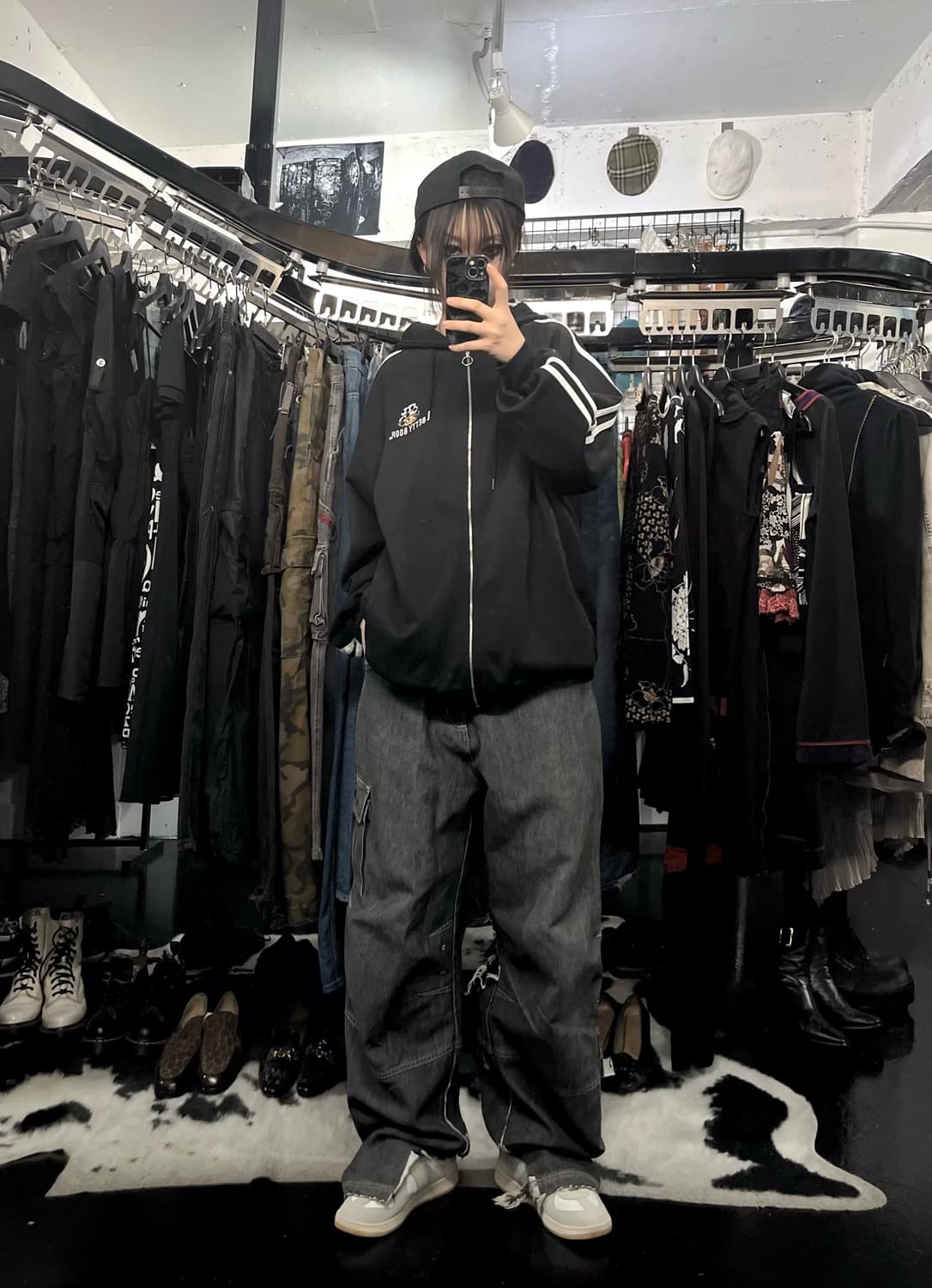 베티붑 프린팅 오버핏 후드집업 상품이미지1