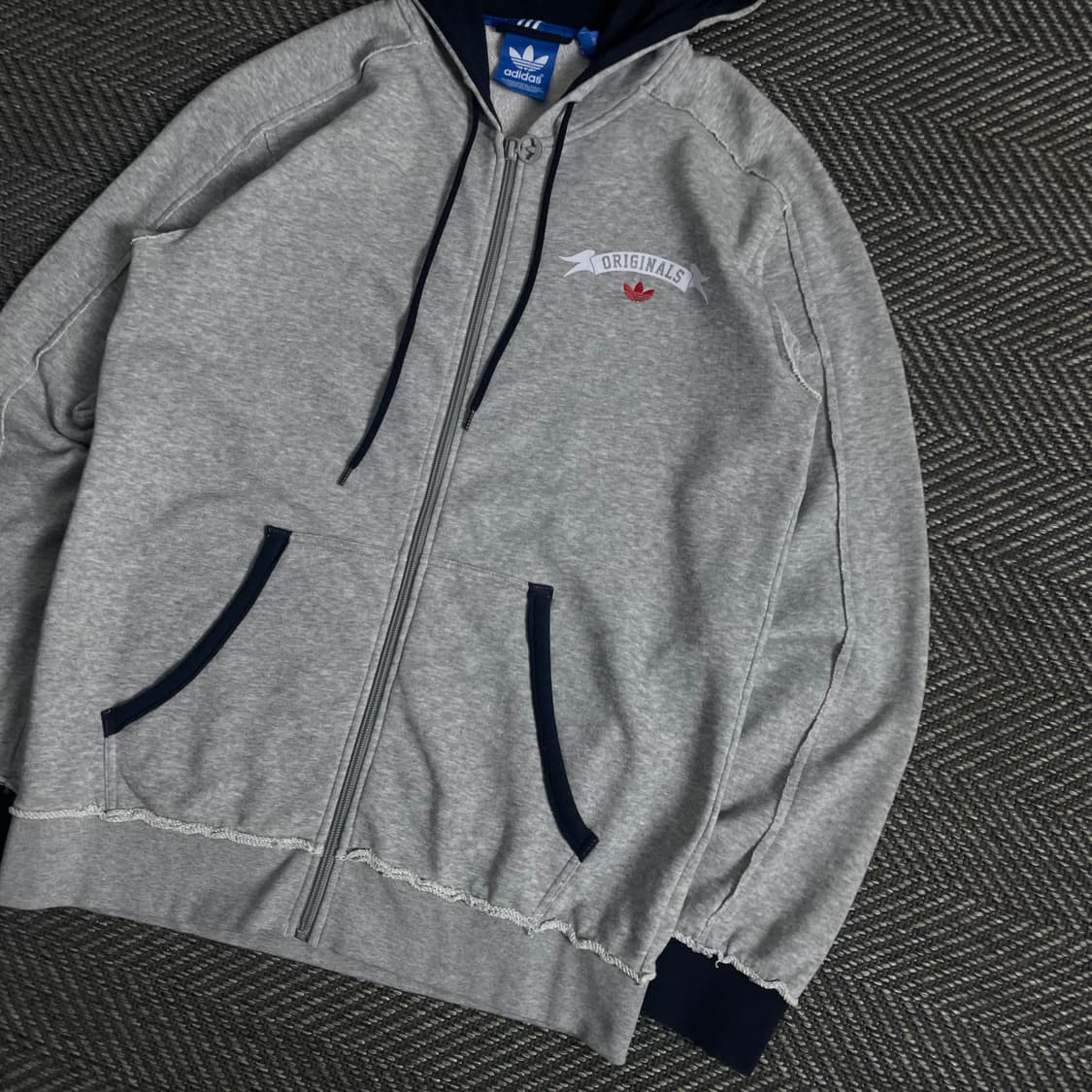 아디다스 오리지널 빅로고 박시핏 트랙 후드집업 y 3437 상품이미지5