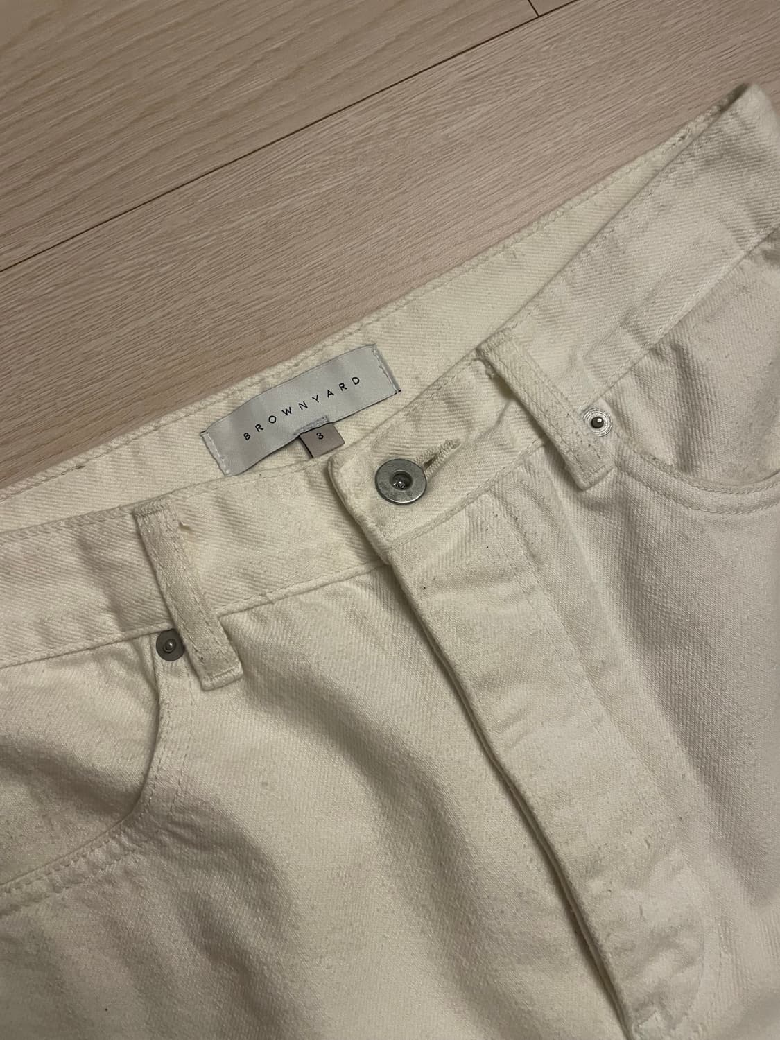 [3] 브라운야드 레귤러데님 에크루색상 상품이미지2