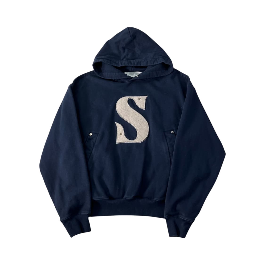 100 세터 아플리케 리벳 후드티 상품이미지1