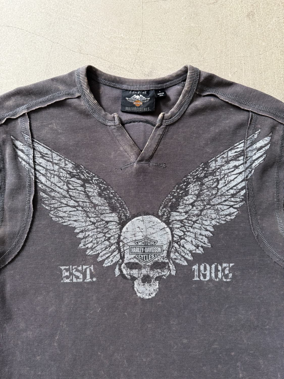 Harley-Davidson Long Sleeve Knit Shirt 상품이미지3