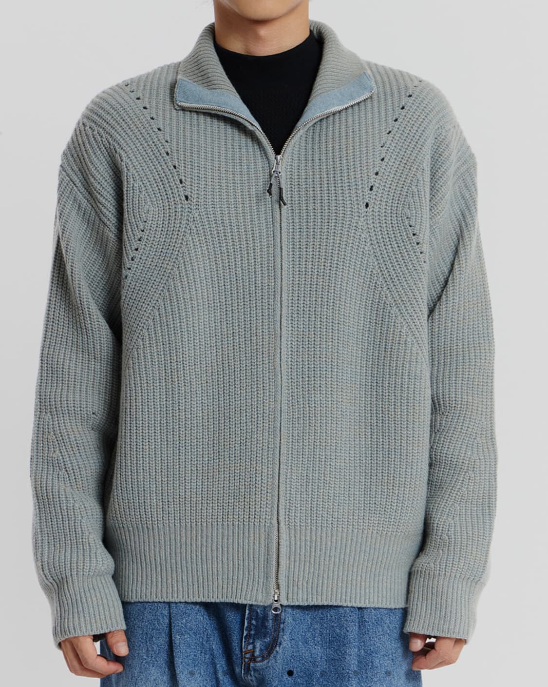 언어펙티드 집업 가디건 M 상품이미지2