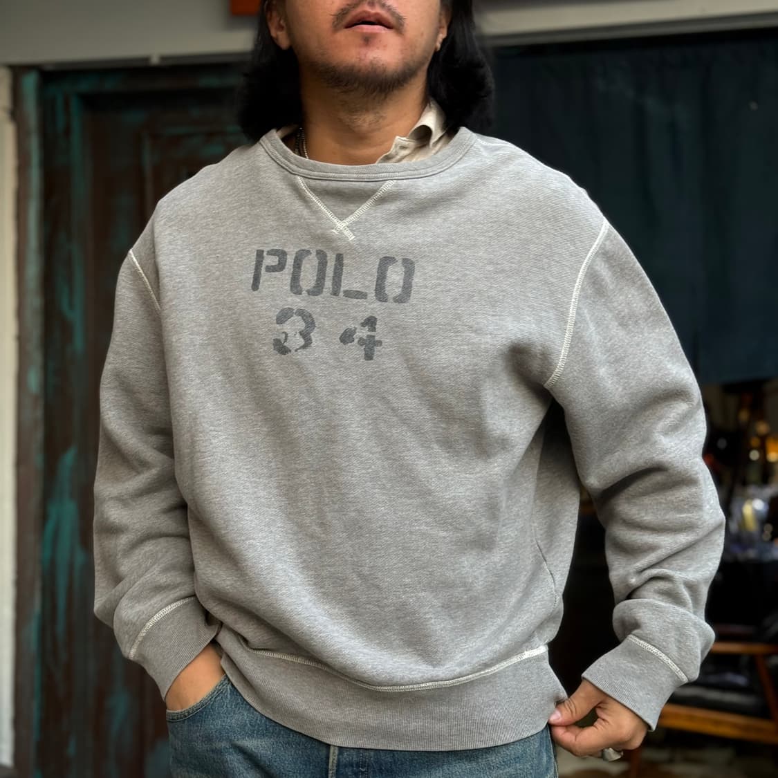 90‘s 폴로 스포츠 스텐실 그래픽 스웻셔츠 L 상품이미지7