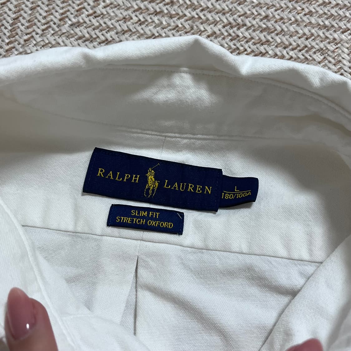 [정품] 폴로 화이트 / 멀티포니 솔리드 셔츠 [ L ] 상품이미지5
