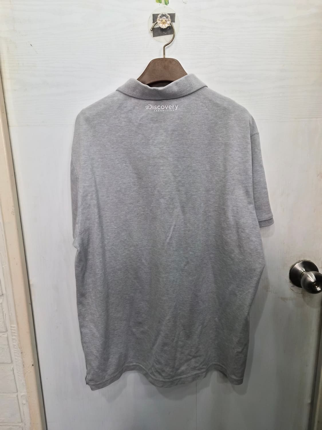 115,3XL) Discovery 디스커버리 카라 반팔티셔츠! 그레이색상 상품이미지4