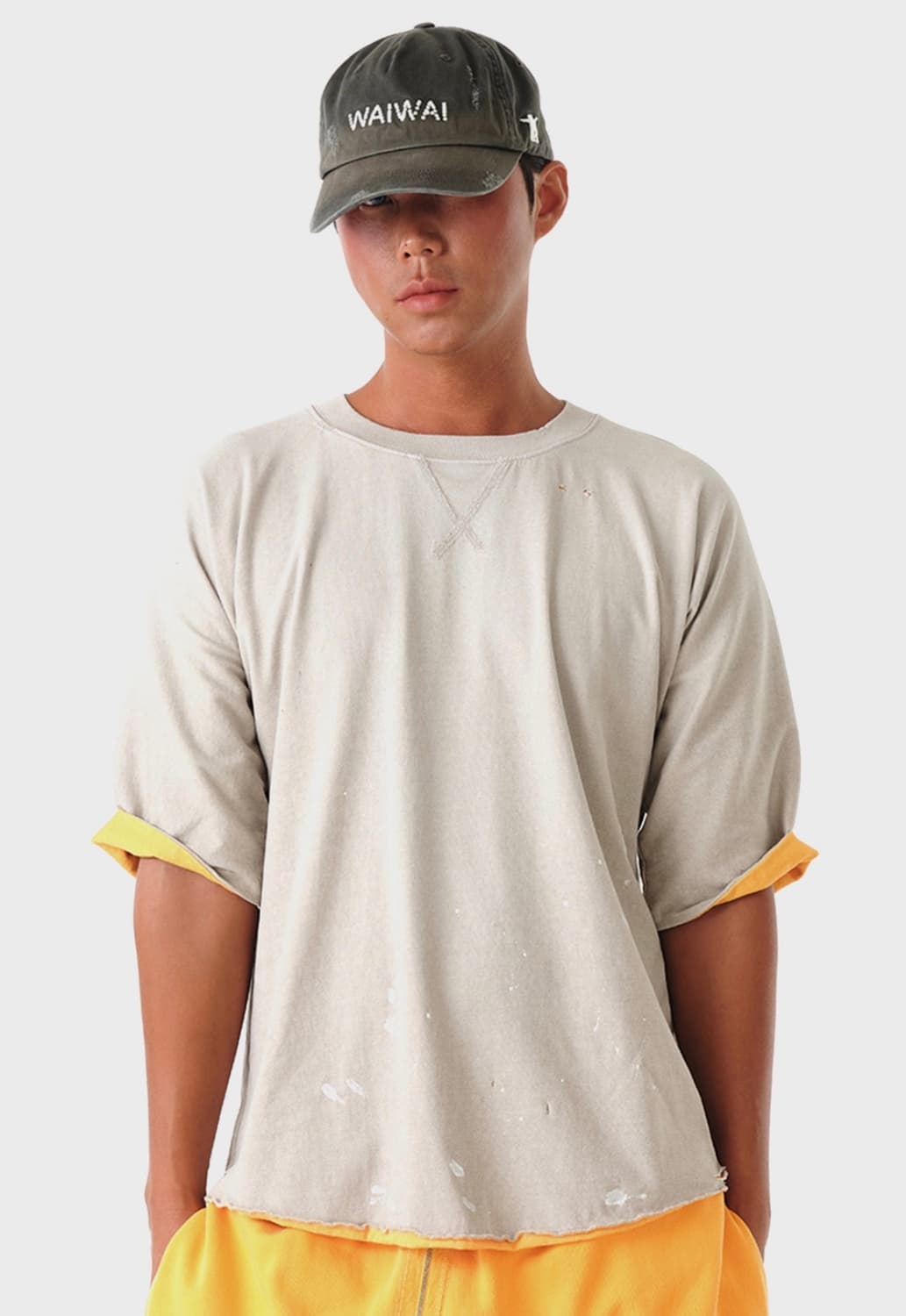 오픈와이와이 WAIWAI TRUCKER CAP KHAKI 상품이미지4