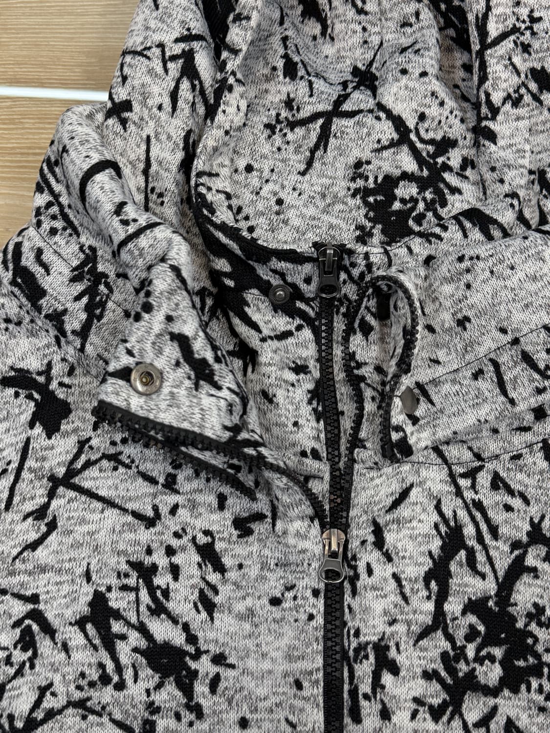 락헤븐 투웨이 레이어 니트 후드 파카 상품이미지6