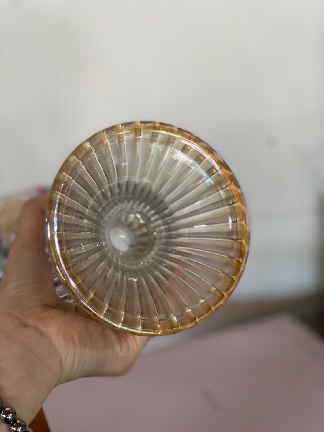 일본 소가글라스 빈티지 화병 유리 꽃병 오브제 상품이미지6