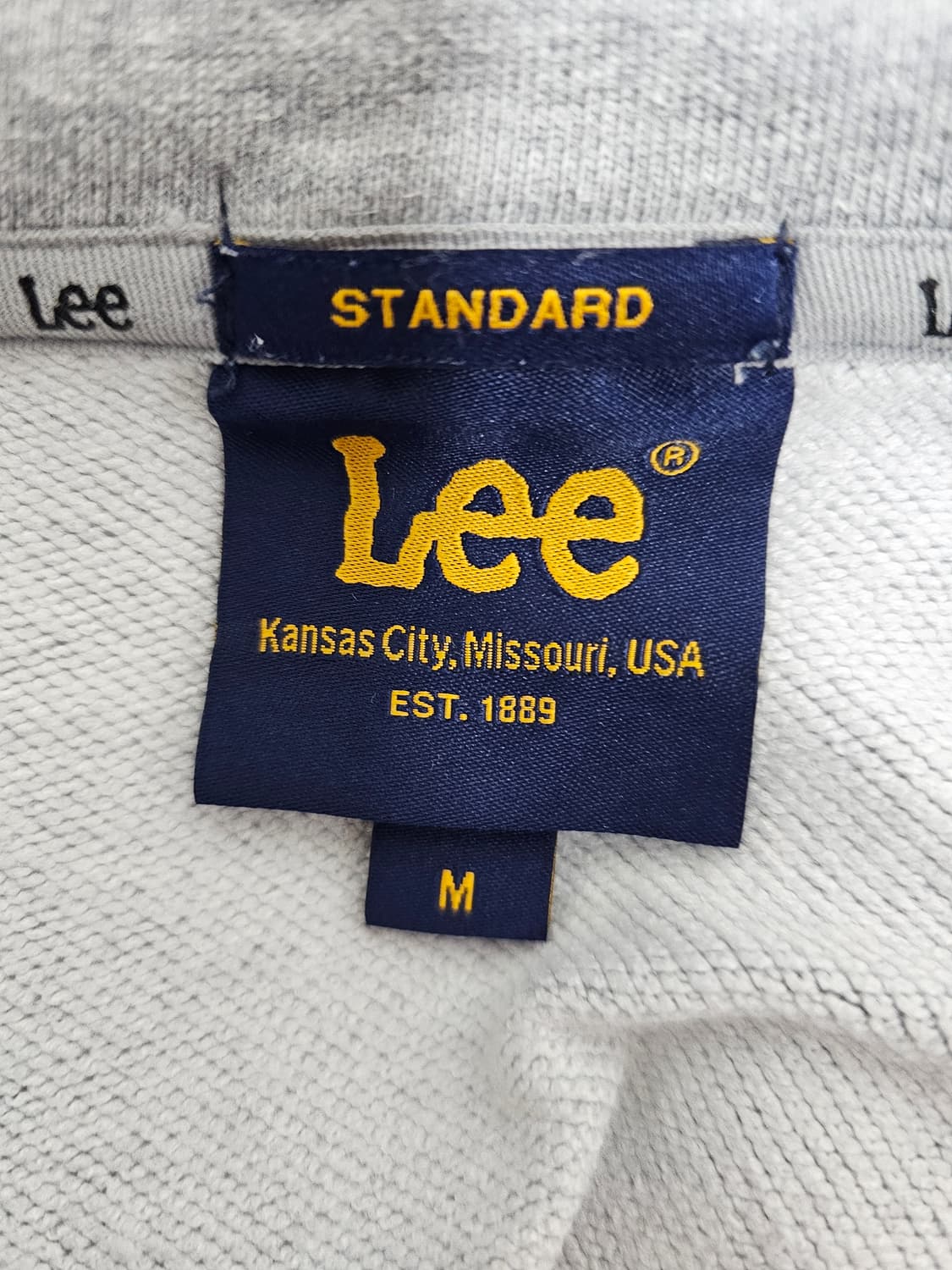 Lee 리 그레이 후드집업 M 상품이미지3