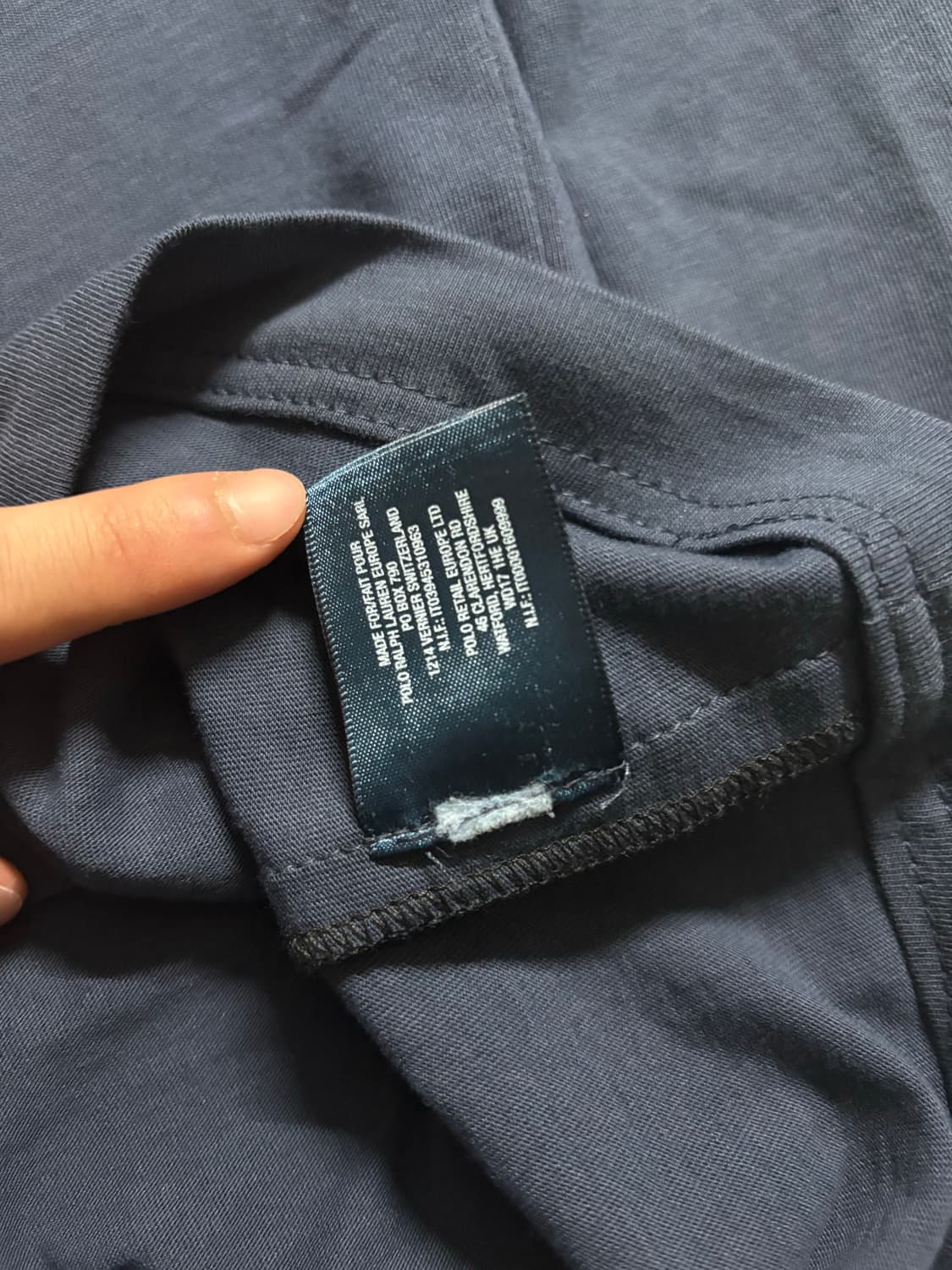 폴로 랄프로렌 빅포니 USA 패치 롱슬리브 네이비 상품이미지6