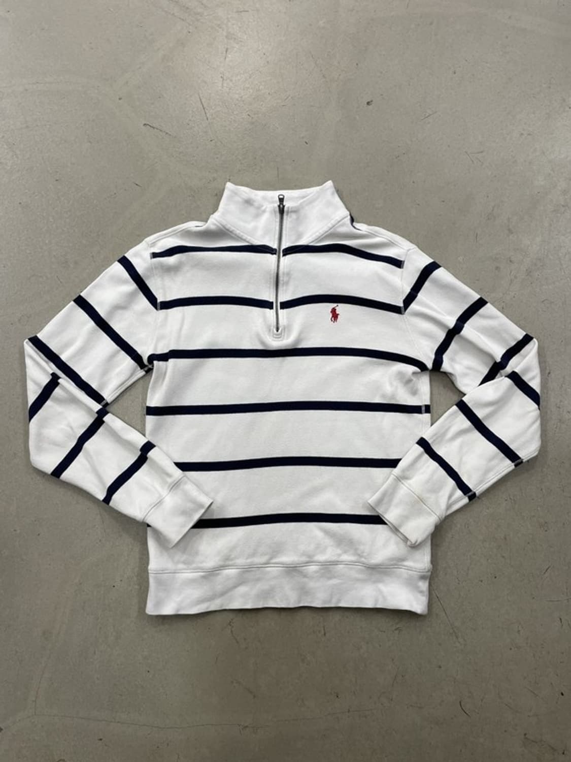 폴로 랄프로렌 스트라이프 쿼터집업 M(10-12) 상품이미지1