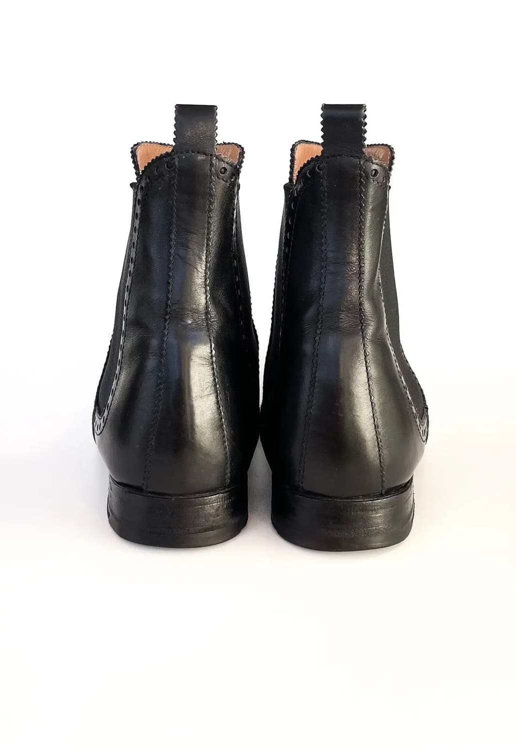 Hermes leather wing tip chelsea boots  상품이미지3