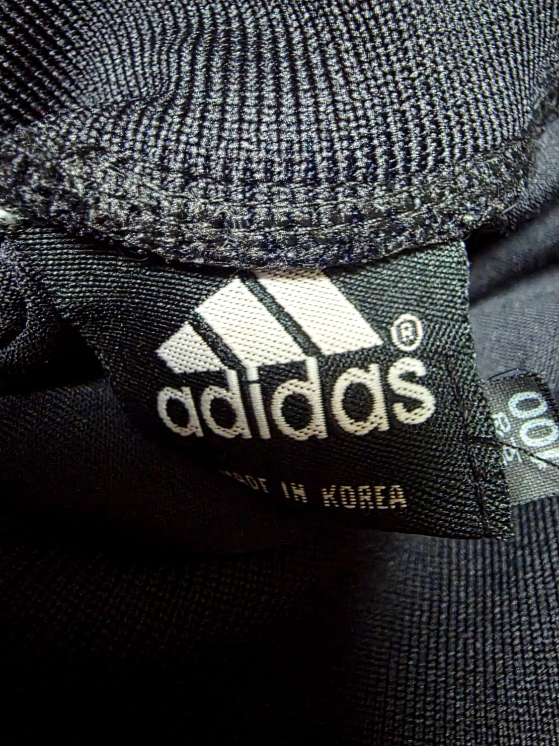 [아디다스] 올블랙 화이트 배색 트레포일 백로고 트랙탑 점퍼 100 상품이미지4