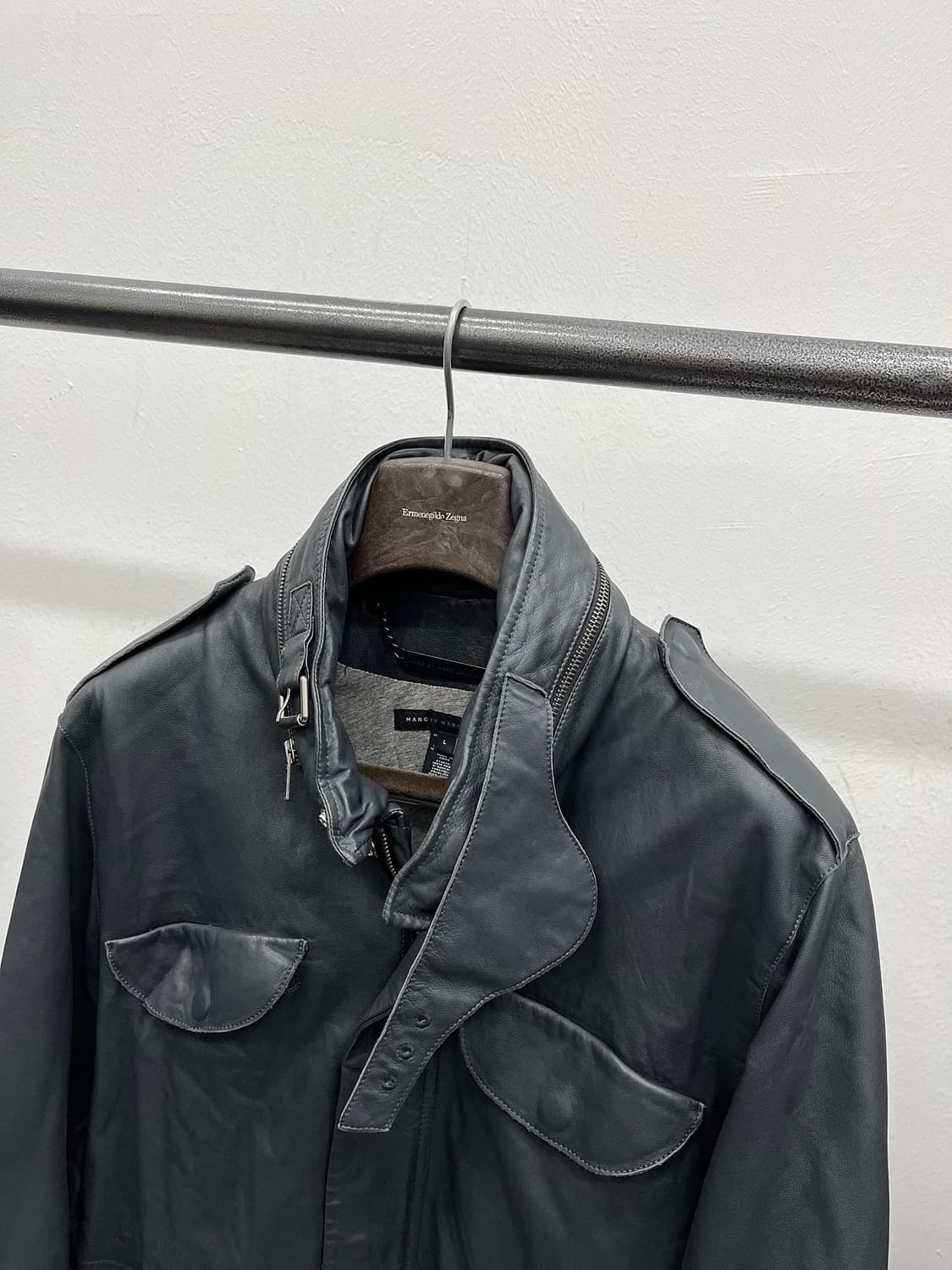 100-105) 마크제이콥스 레더 사파리자켓 상품이미지2