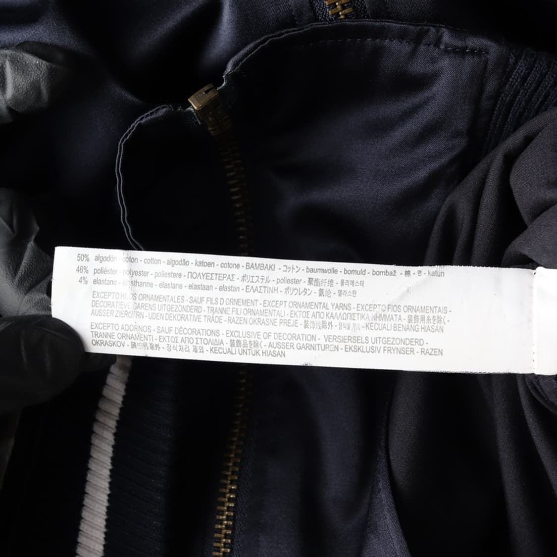 자라 맨 팜트리 야자수 자수 사틴 봄버 자켓 XL 상품이미지6