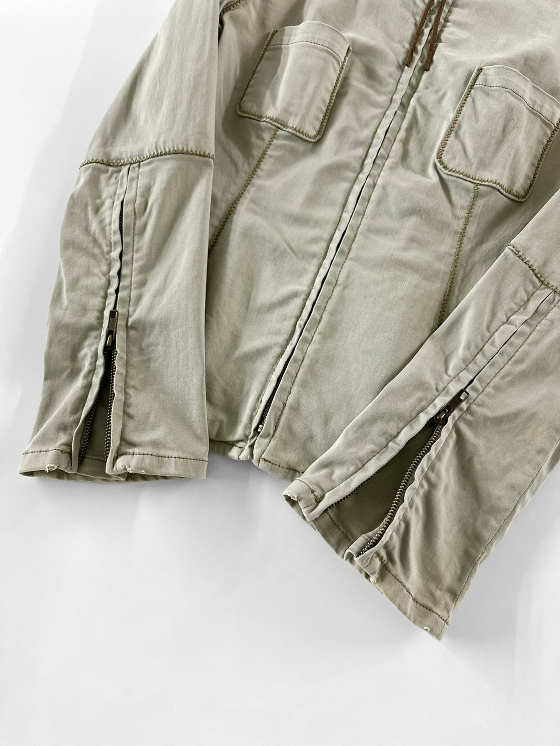 00s 빈티지 DKNY Jeans 집업 패널 코튼 자켓 상품이미지7