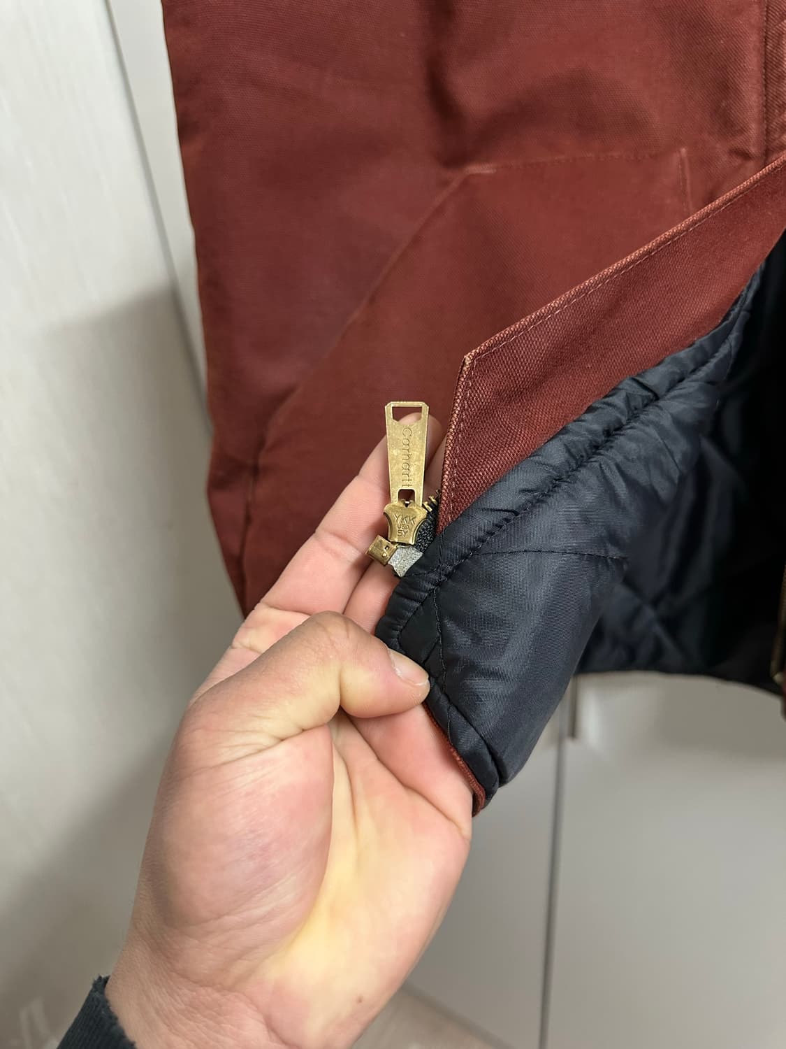 칼하트 덕 베스트 버건디 상품이미지4