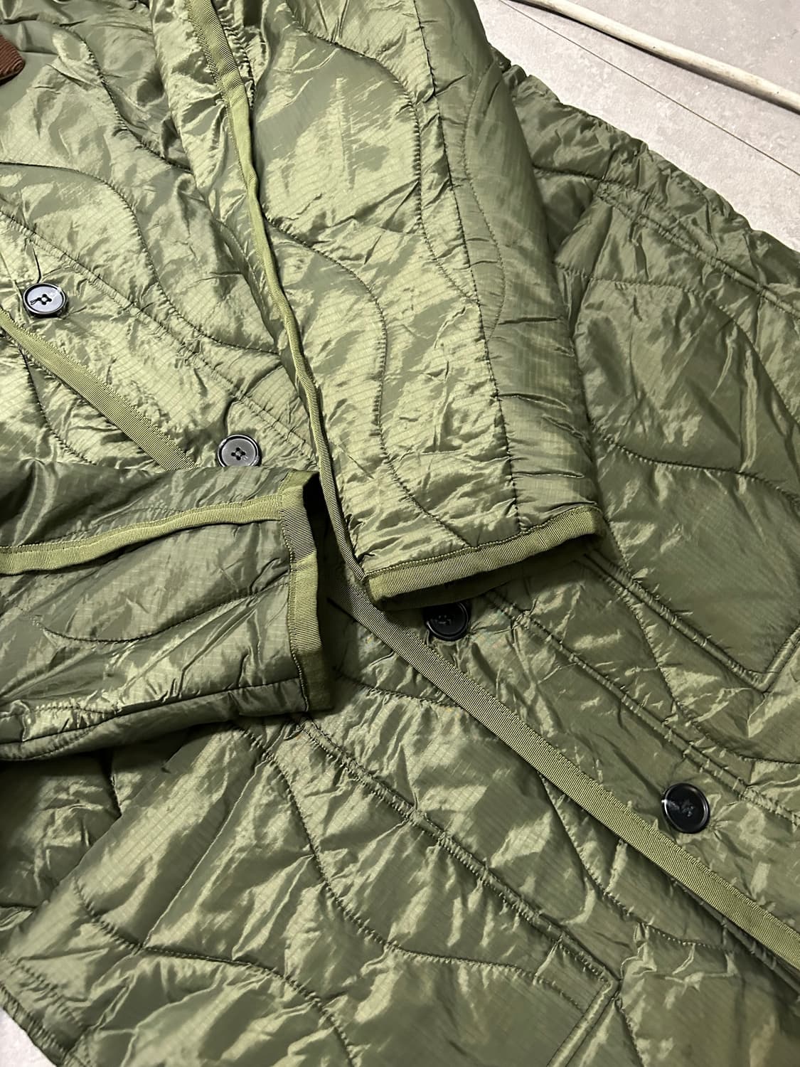 라퍼지스토어 오버사이즈  다운 퀼팅 패디드 롱 자켓   상품이미지8