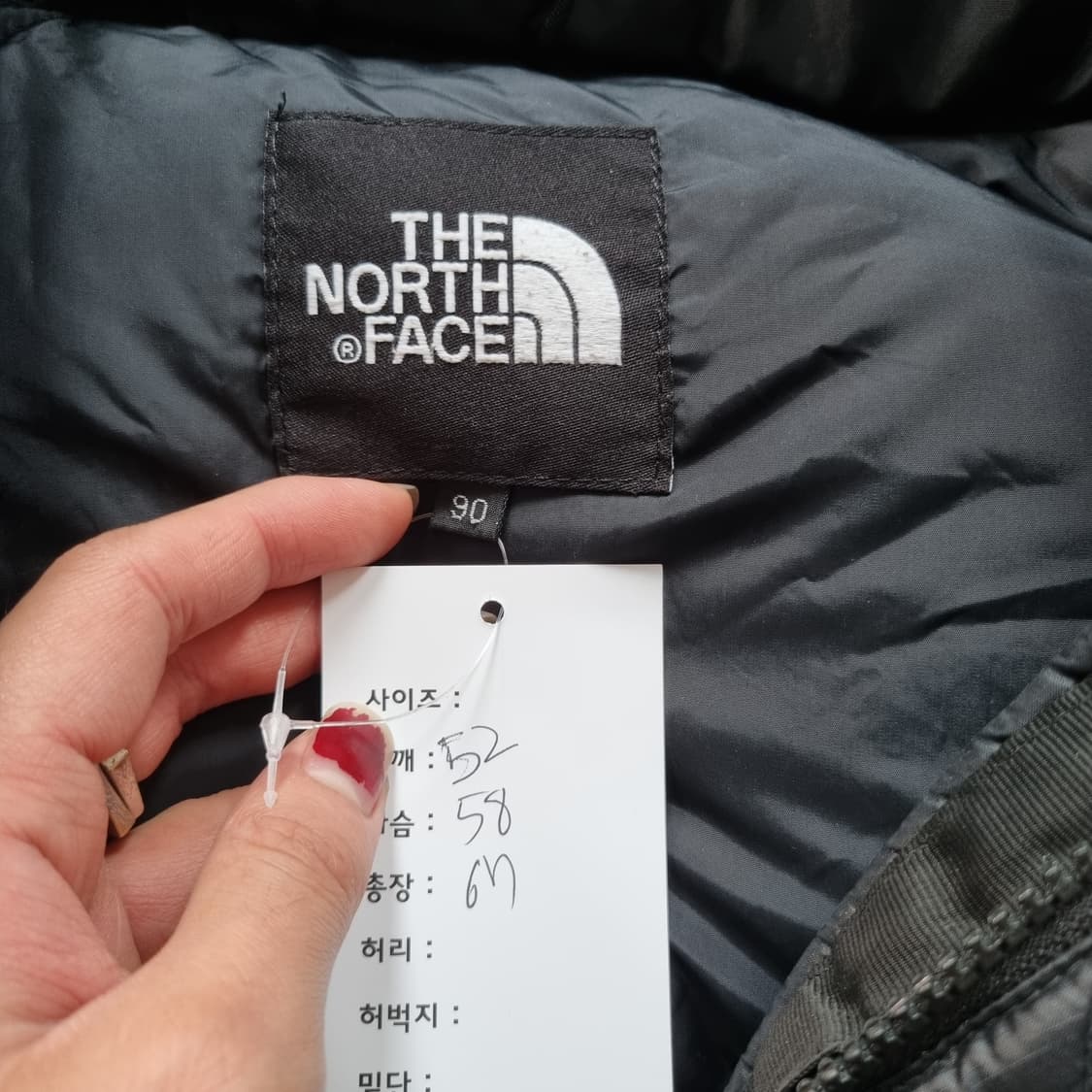 노스페이스 눕시700 패딩 블랙  상품이미지3